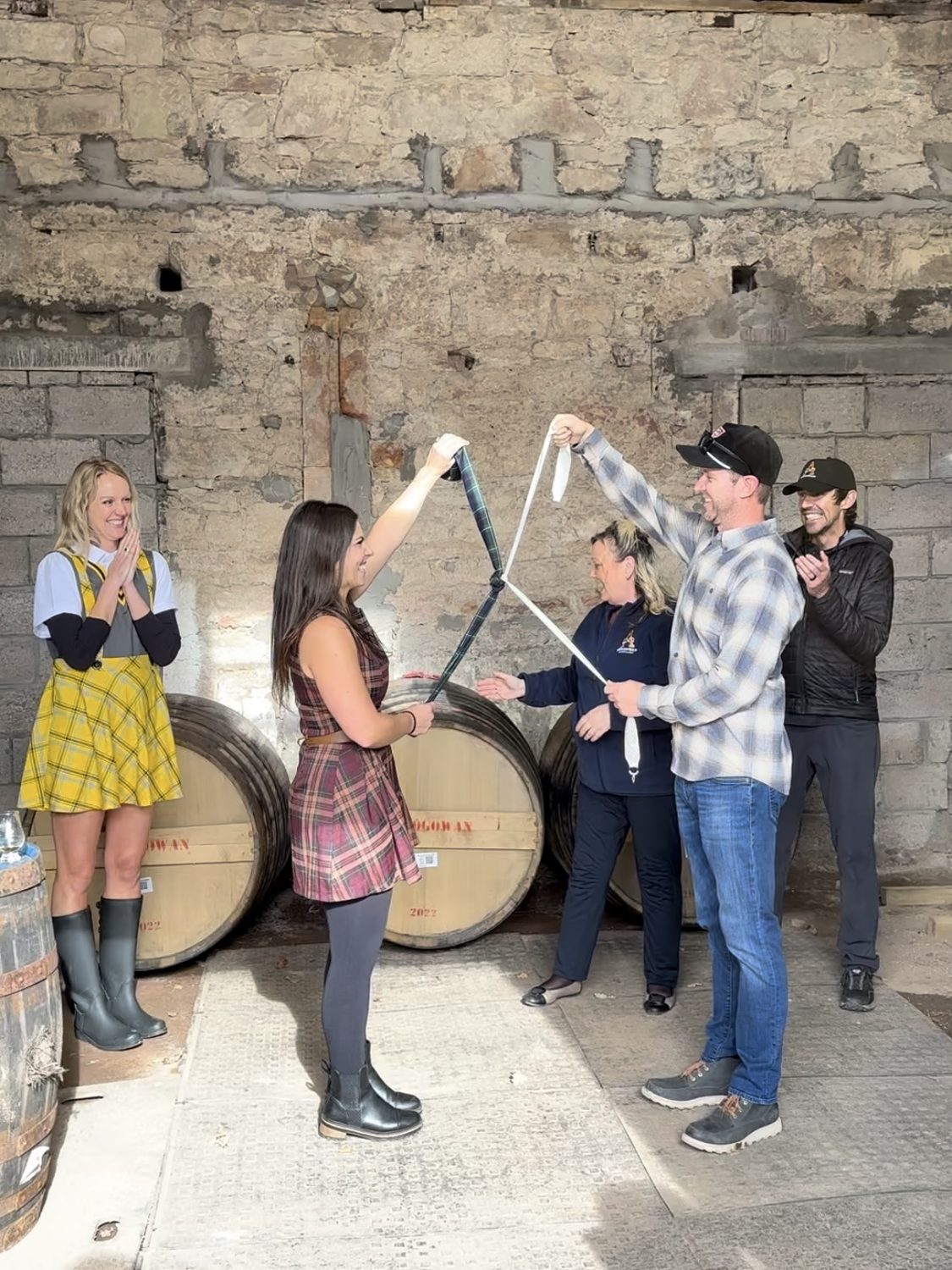 A Scottish handfasting